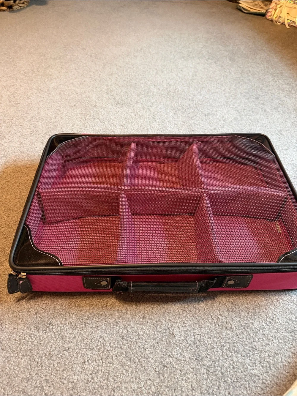 Pink Travel Jewelry and Accessory Organizer Case